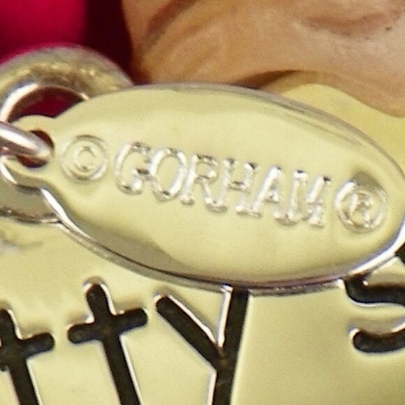 2006 Gorham Kitty's 1st Christmas Ornament Orange Ginger Tabby Cat - Picture 6 of 7